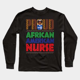 African American Nurse Black Nursing Graduation (2) Long Sleeve T-Shirt